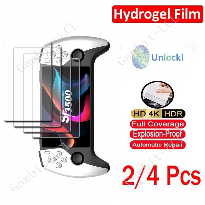 Retro Gaming Handheld Console - 2/4PCS HD Vollhydraulische Hydrogel-Folie für SF3500