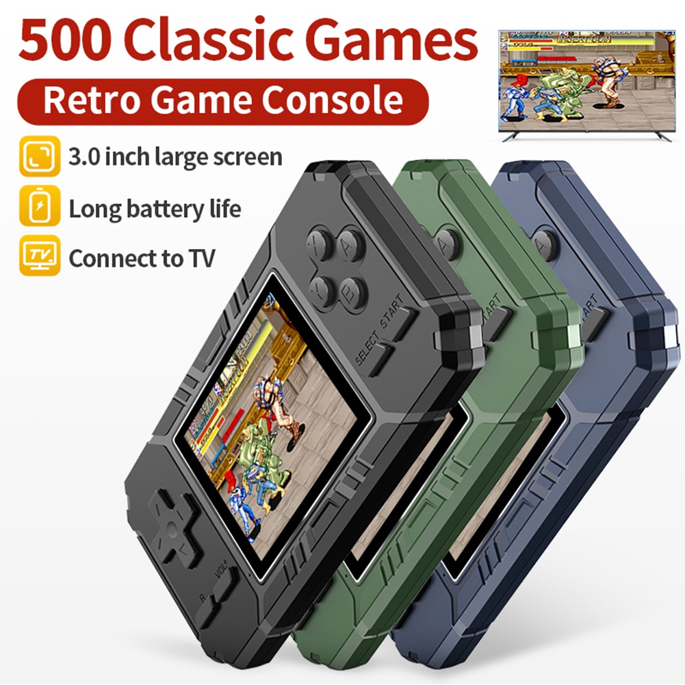 Retro Gaming Handheld Console - Ausgezeichnet! Tragbare Mini-Handspielkonsole im Retro-Stil, 8