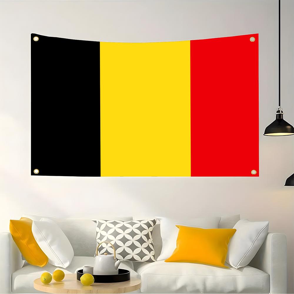 Retro Gaming Banner - 1 Stück Berühmte Belgische Flaggen Retro