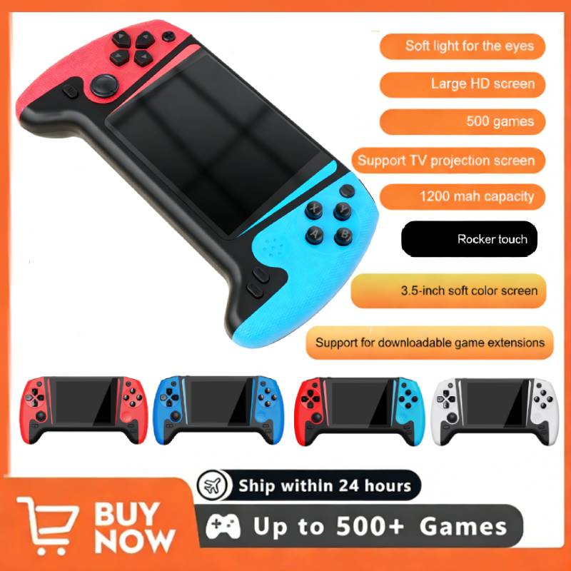 Retro Gaming Handheld Console - Retro Handheld-Videospielkonsole Linux-System 3,5-Zoll-LCD-Bildschirm Tragbarer Handheld-Videoplayer