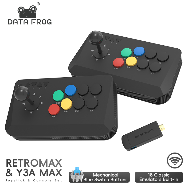 Retro Gaming Tv Box - Data Frog Arcade Fighter Stick für