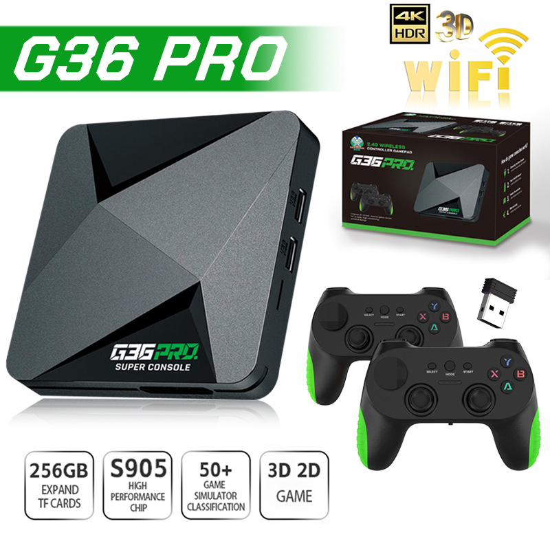Retro Gaming Tv Box - Super G36 Pro Spielkonsole 256G 120000+