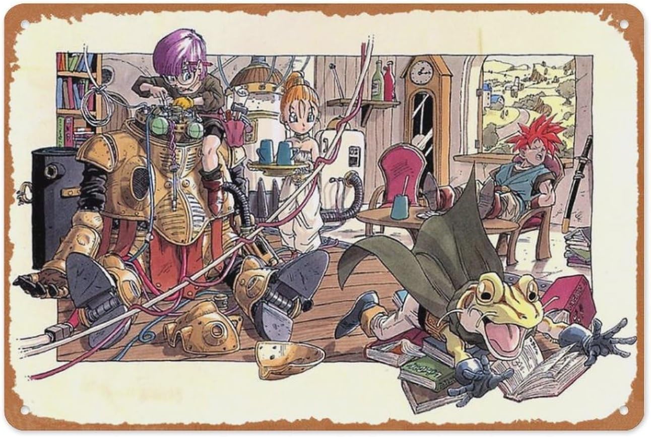 Retro Gaming Console - Retro Game Metallschild – Chrono Trigger
