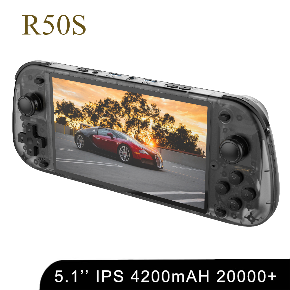Retro Gaming Handheld Console - 5,1 zoll Neue R50S Retro Handheld