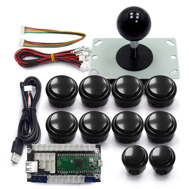 Arcade Button Kit - Copy Sanwa Arcade-Spiel DIY-Kit 8-Wege-Joystick Drucktasten