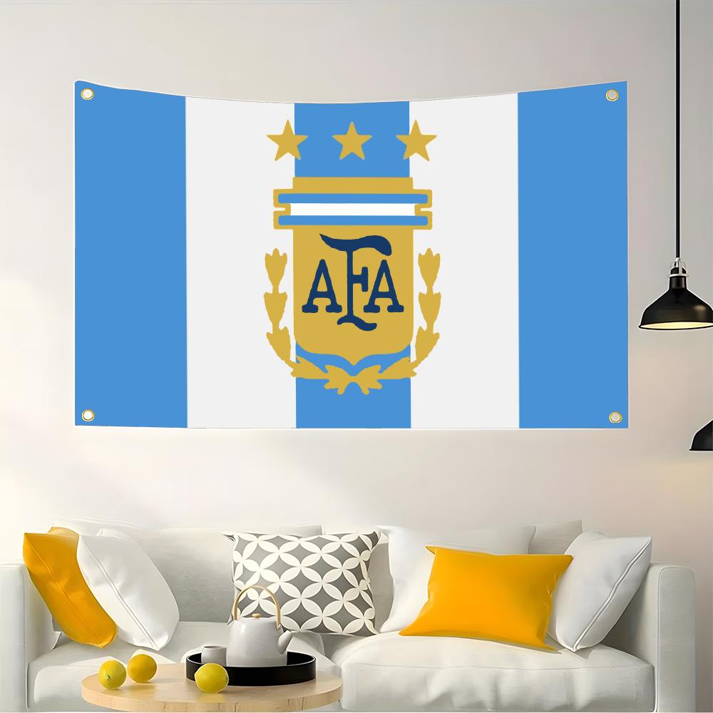 Retro Gaming Banner - 1 Stück Berühmte Argentinien-Flaggen Retro Fußball
