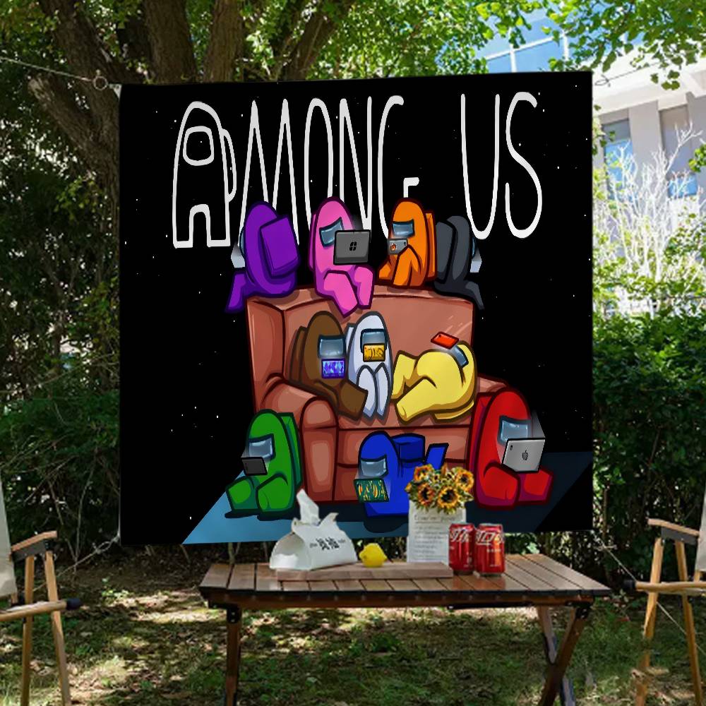 Cartoon-Spiel A-Among-US Retro – Retro Gaming Banner Bewertung und Preis