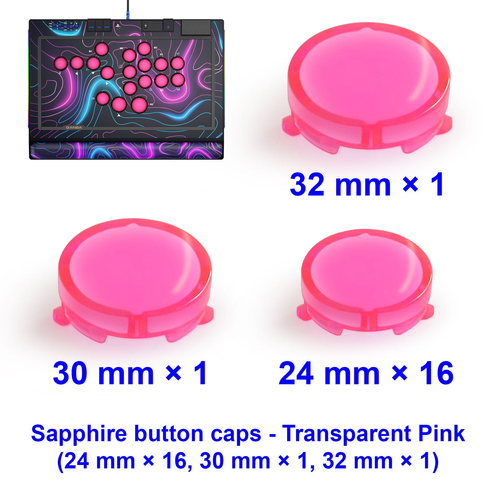 QANBA SAPPHIRE S1 Tastenkappen – Arcade Button Kit Bewertung und Preis
