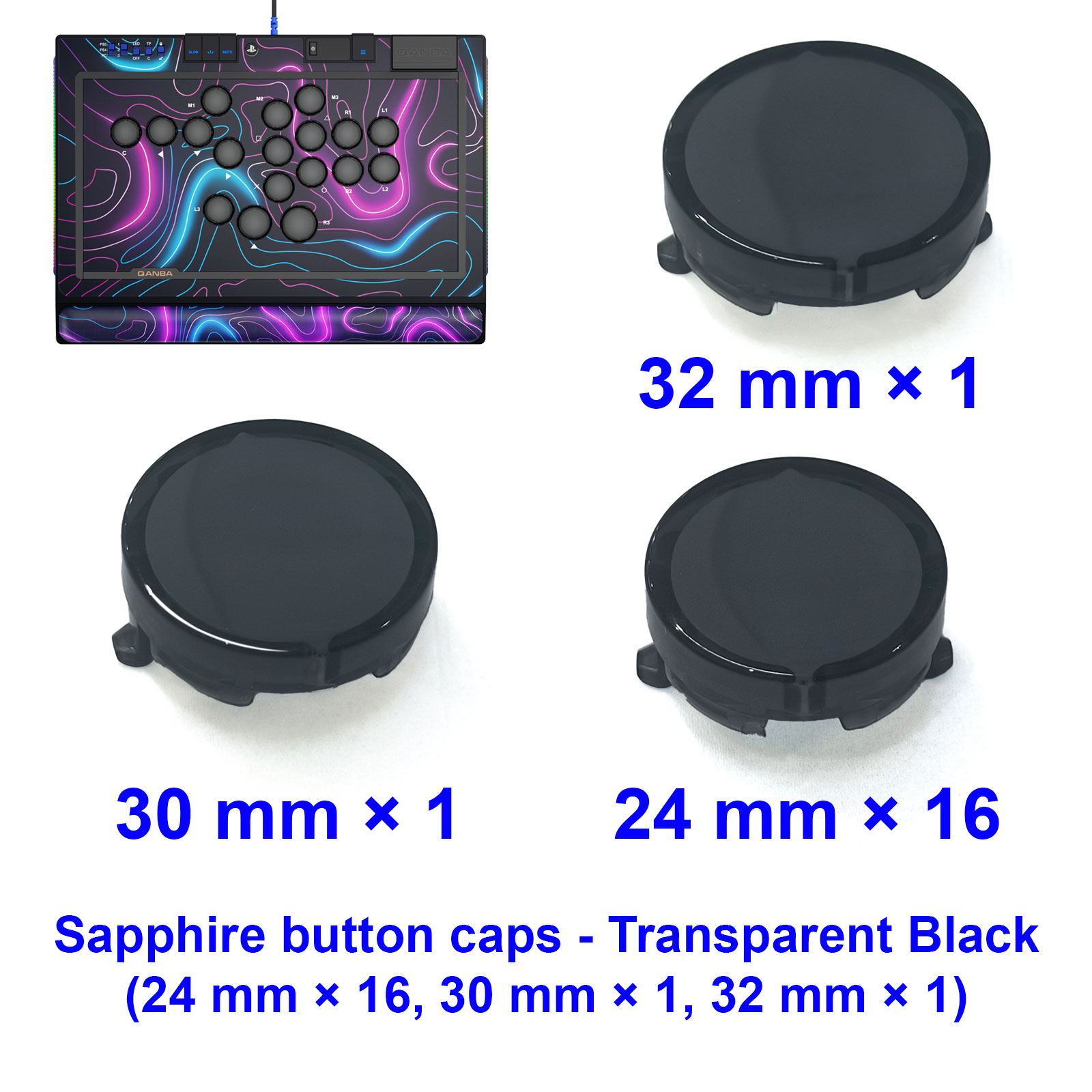 QANBA SAPPHIRE S1 Tastenkappen – Arcade Button Kit Bewertung und Preis