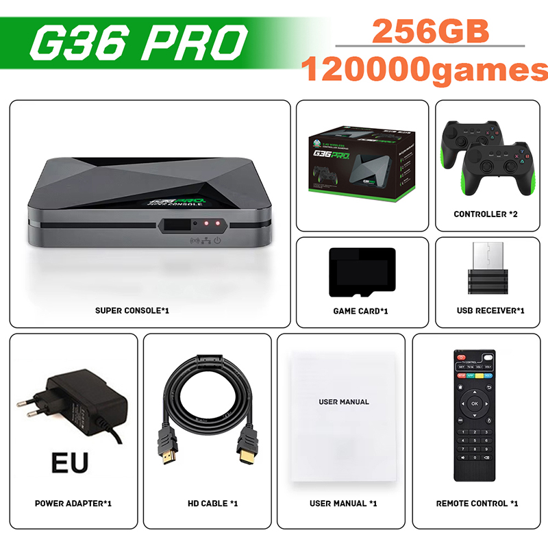 Super G36 Pro Spielkonsole 256 – Retro Gaming Tv Box Bewertung und Preis