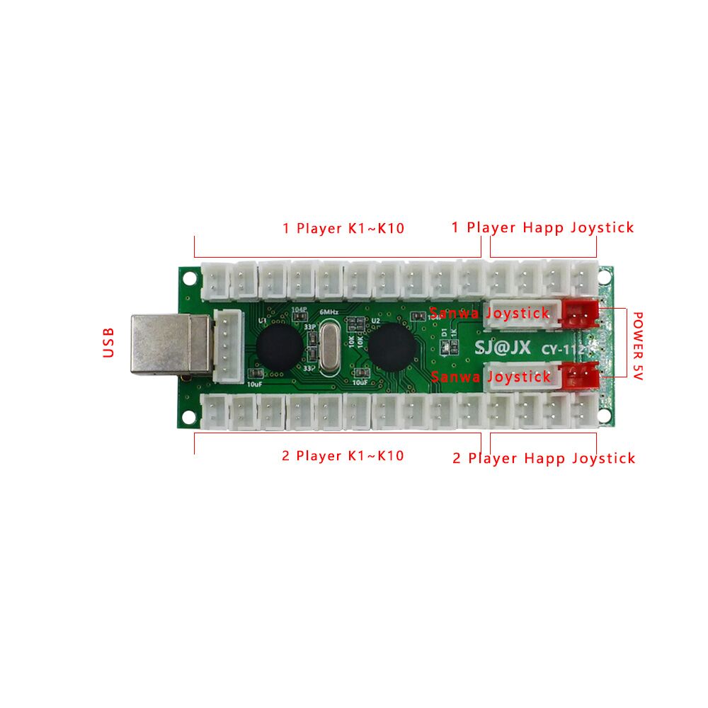 SJ@JX 2-Spieler-Arcade-DIY-Kit – Arcade Button Kit Bewertung und Preis