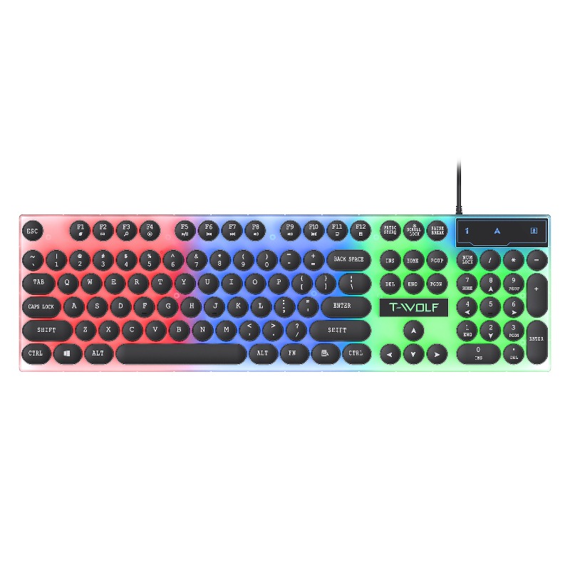 T-WOLF T11 Retro Punk Gaming-T – Retro Gaming Keycaps Bewertung und Preis