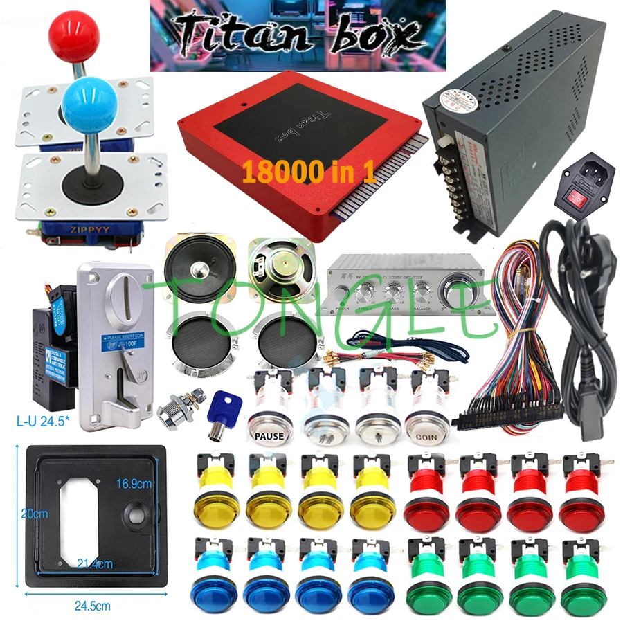 2 Spieler Titan Box 18000+ in  – Arcade Button Kit Bewertung und Preis